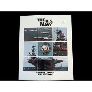 The US Navy by Corinne J. Naden Rose Blue Defending Our Country Vintage 1993